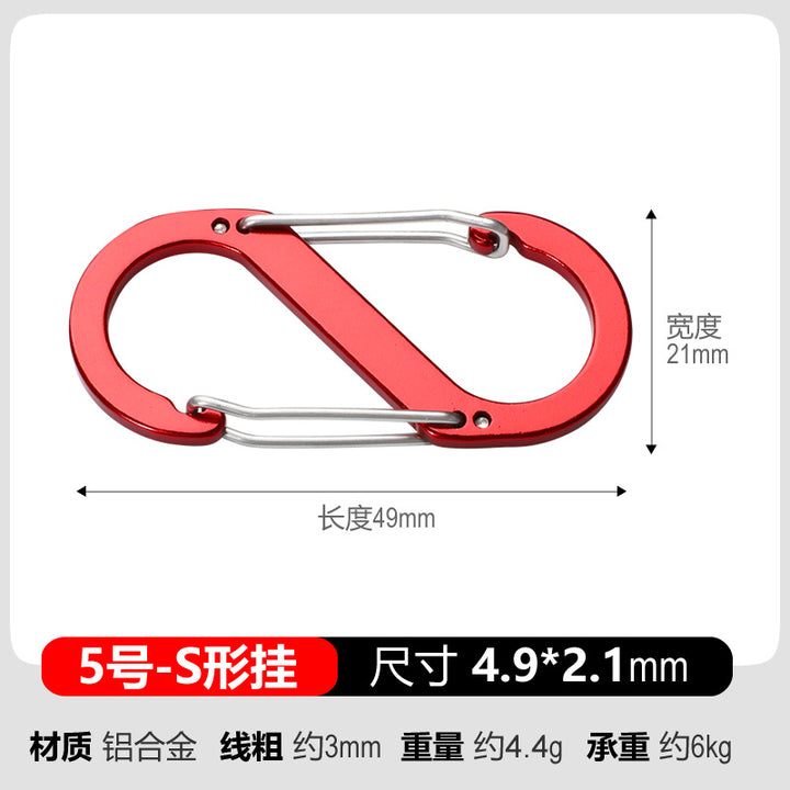 Aluminium-Karabiner mit Sicherheitsverschluss Skanto