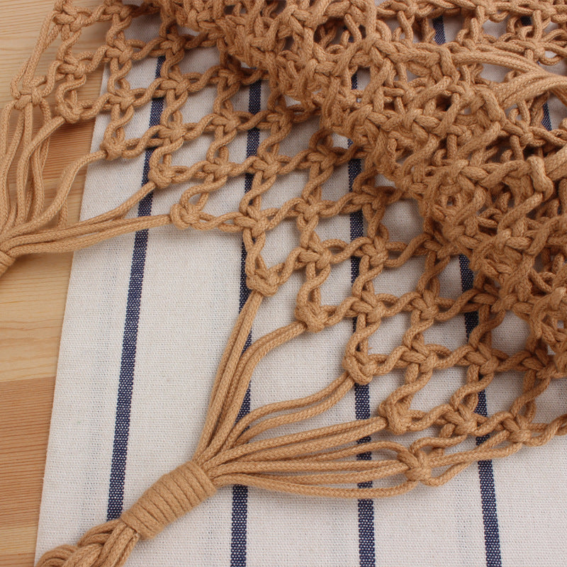 Netztasche aus handgefertigtem Naturmaterial mit einzigartigem Muster Skanto