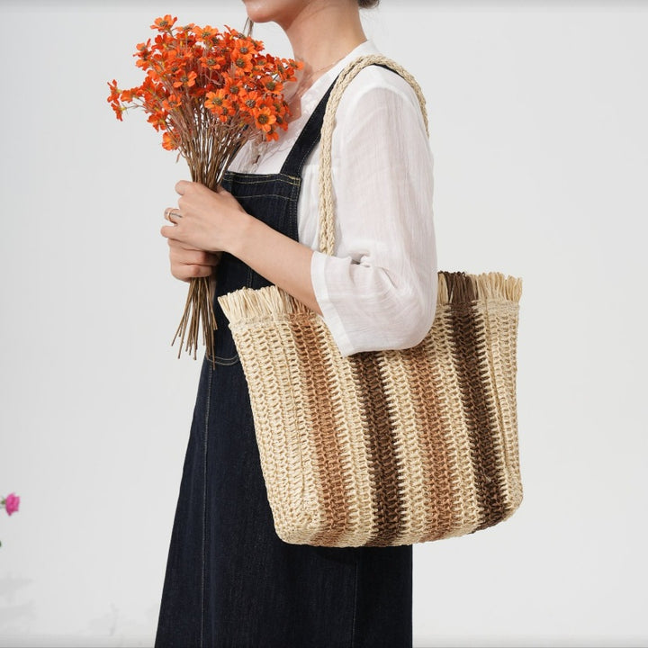 Geflochtene Handtasche aus Naturmaterial Skanto