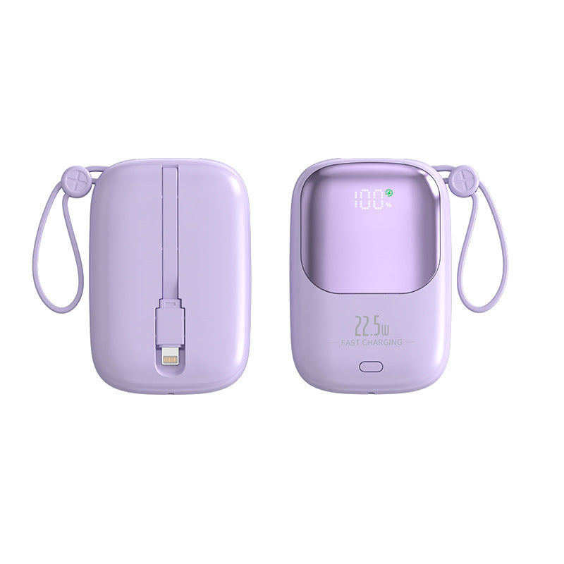 Kompakte Taschen-Powerbank mit digitaler Ladeanzeige Skanto