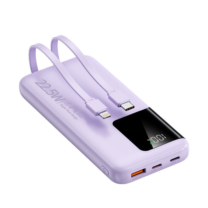 Powerbank mit zwei Schnellladeanschlüssen und digitaler Kapazitätsanzeige Skanto