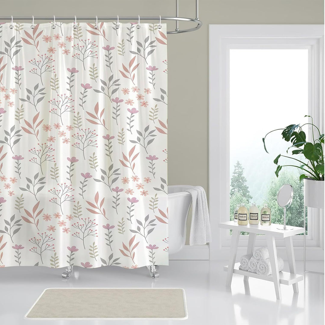 Duschvorhang Skanto mit Blumenmuster
