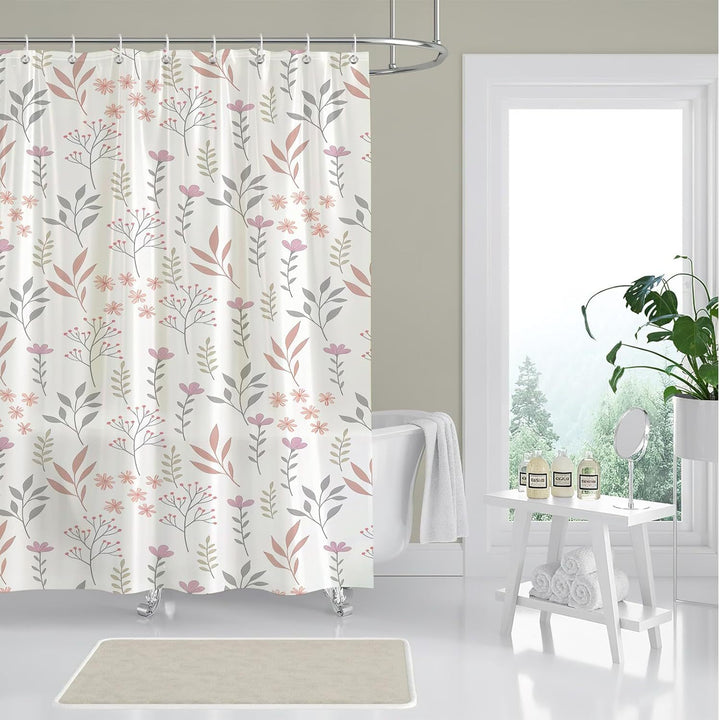 Duschvorhang Skanto mit Blumenmuster