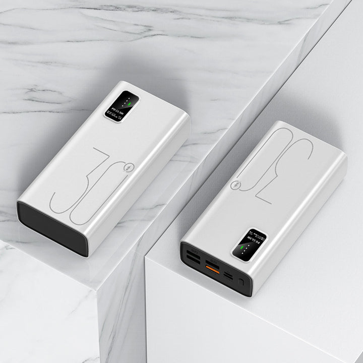Hochleistungs-Powerbank mit smartem LCD-Bildschirm und zwei USB-Anschlüssen Skanto