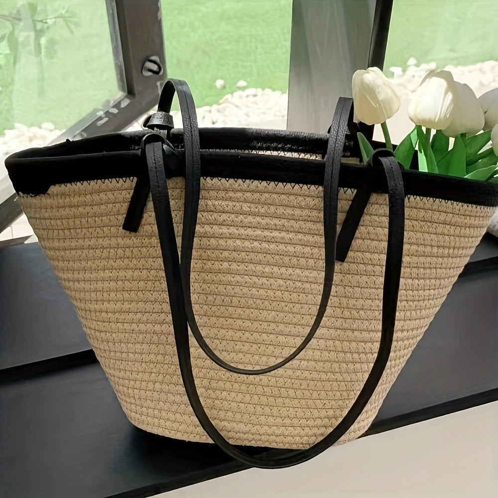 Geräumige Strandtasche mit verstärktem Boden und pflegeleichtem Material Skanto