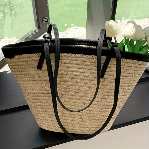 Geräumige Strandtasche mit verstärktem Boden und pflegeleichtem Material Skanto