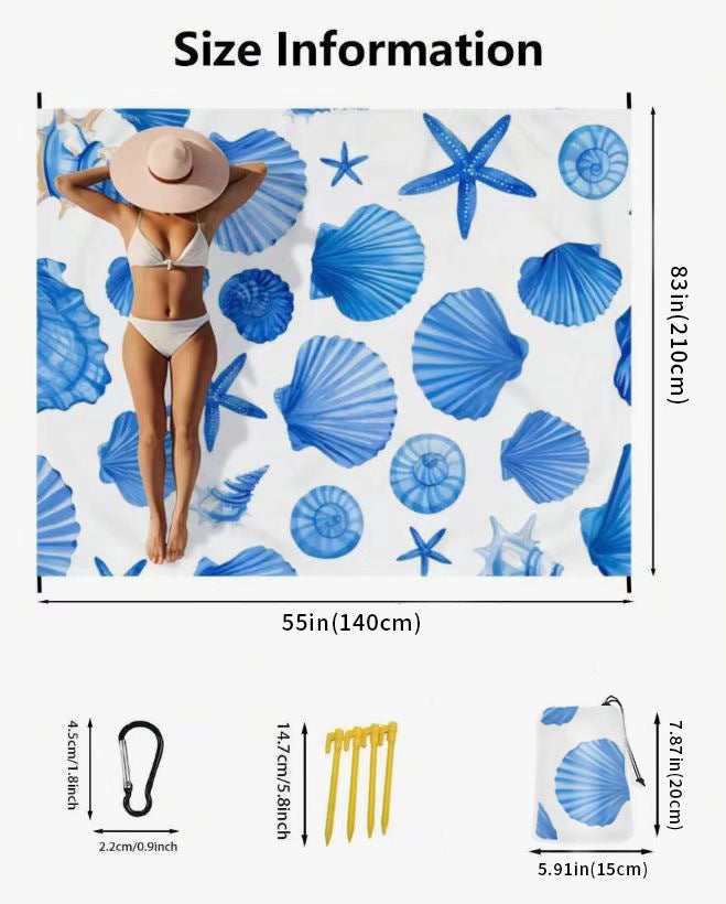 Extra große tragbare Strandmatte Skanto