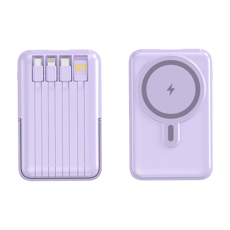 Tragbare Powerbank mit multifunktionalen Ladekabeln Skanto