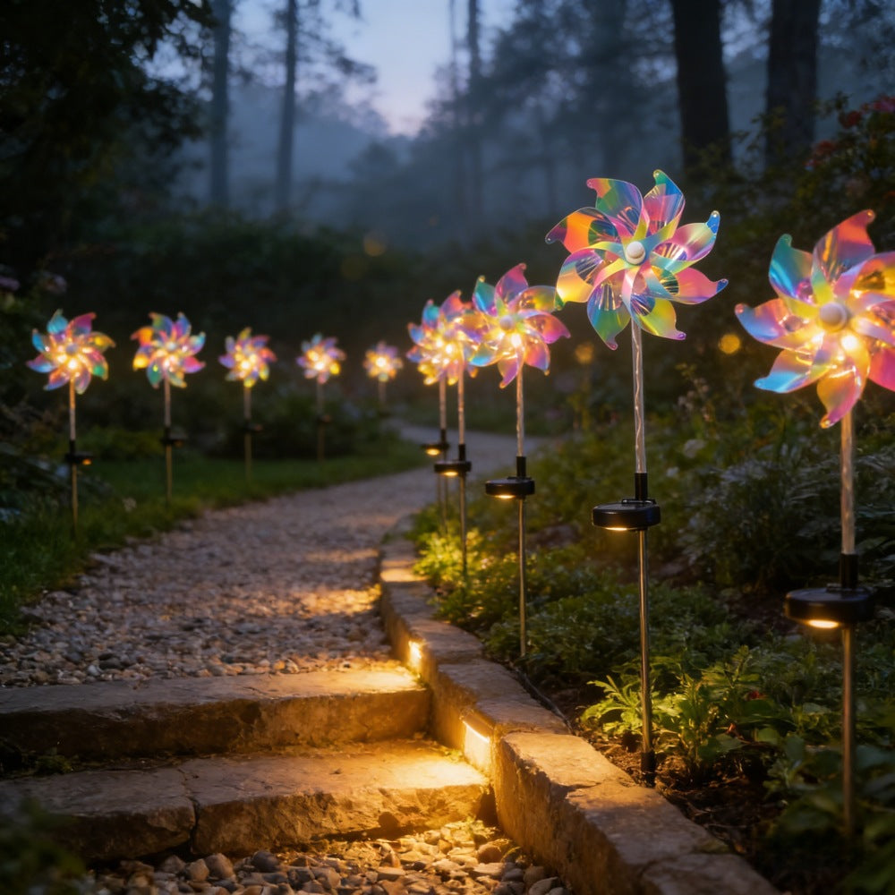 LED Solar-Drehpropeller-Wegbeleuchtung Skanto