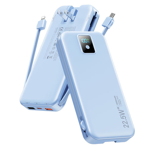 Powerbank mit digitalem LCD-Display und integriertem Ladegerät Skanto