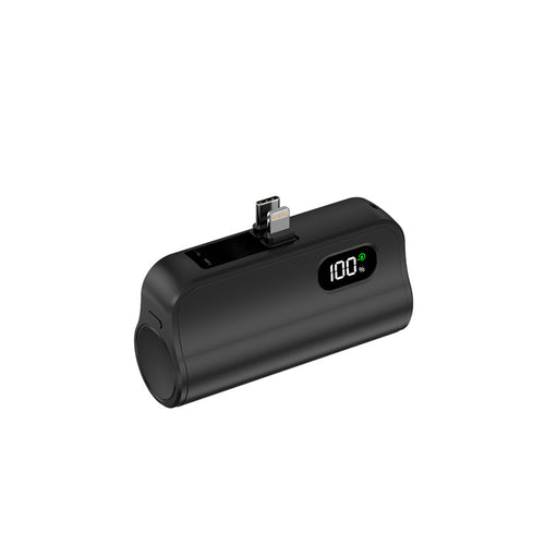 Tragbare Powerbank mit integriertem Ladeanschluss und digitaler Ladestation Skanto