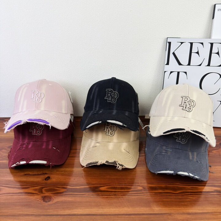 Damen Baseballkappe aus Baumwolle im Used-Look, klassisch, Skanto