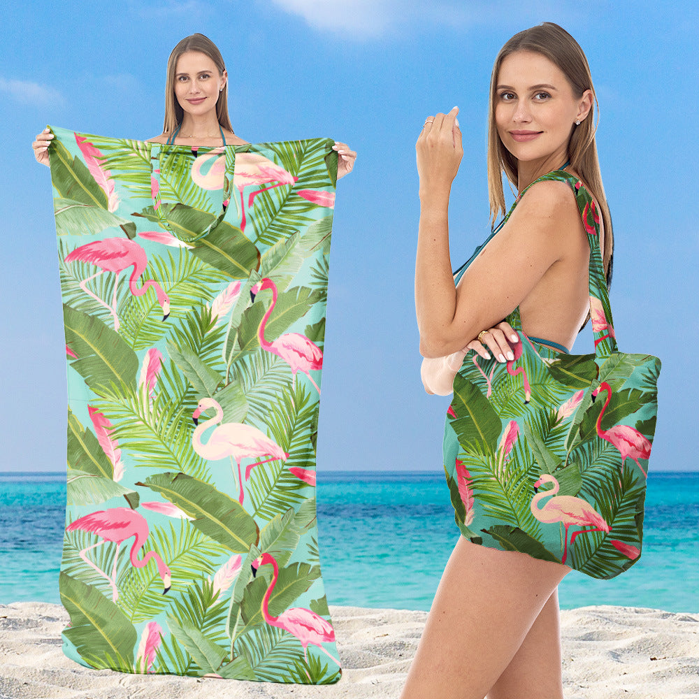 Multifunktionales Strandtuch mit integrierter Tragetasche Skanto