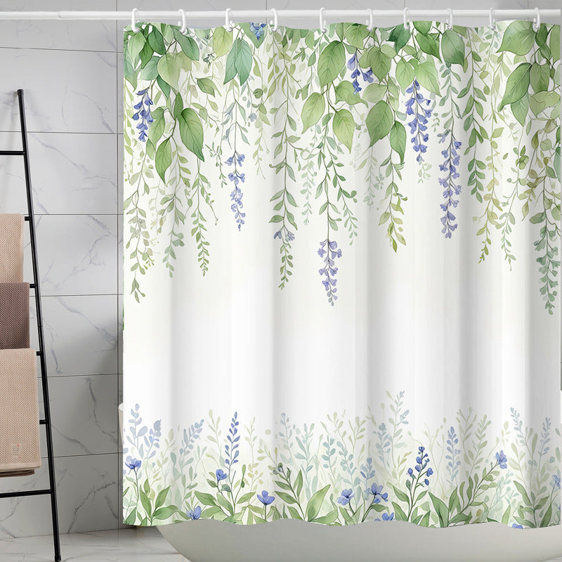 Duschvorhang Skanto mit Blumenmuster
