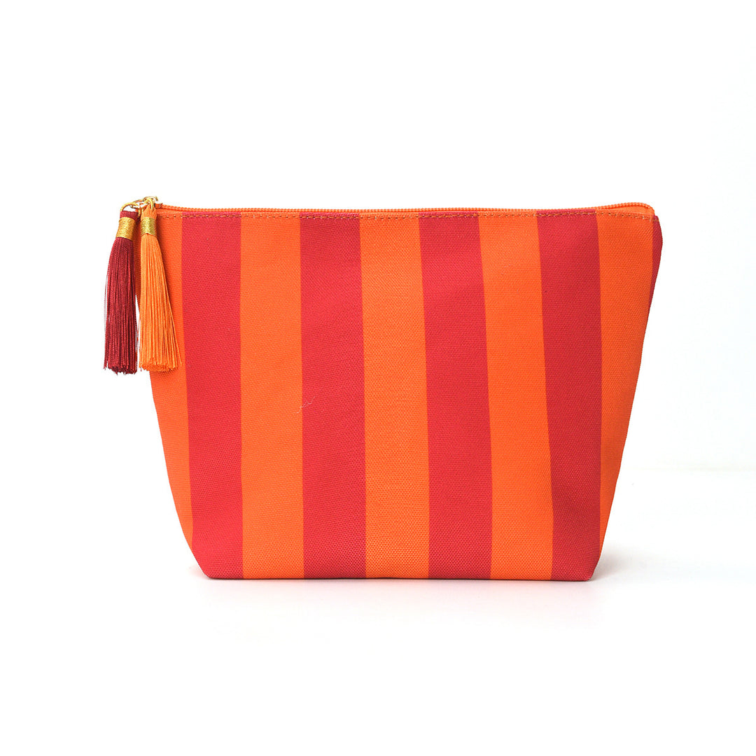 Kosmetiktasche mit raffinierten Streifen Skanto
