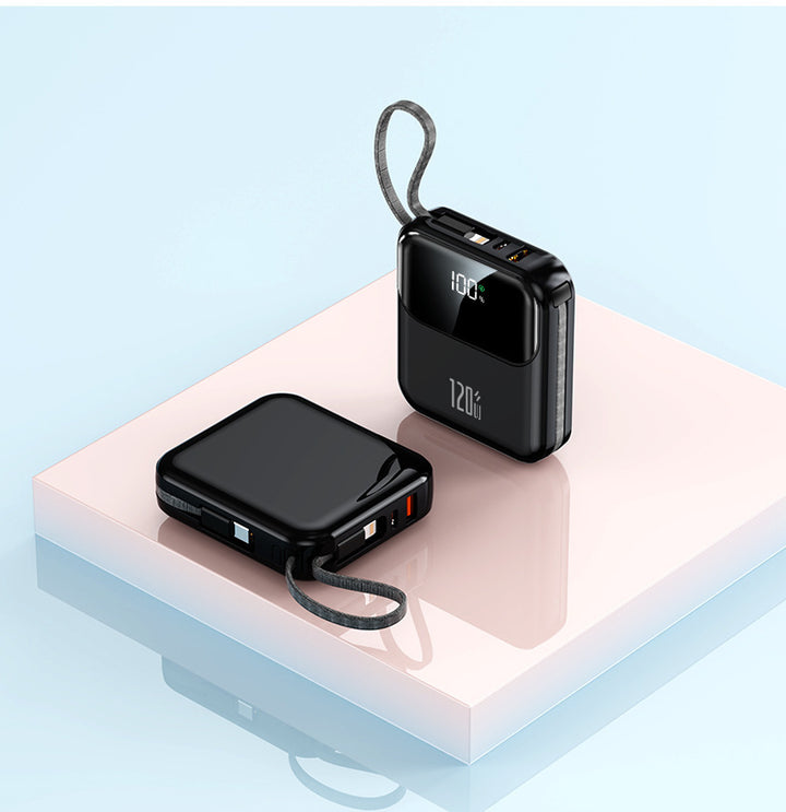 Kompakte Powerbank mit Digitalanzeige und Schnellladefunktion Skanto