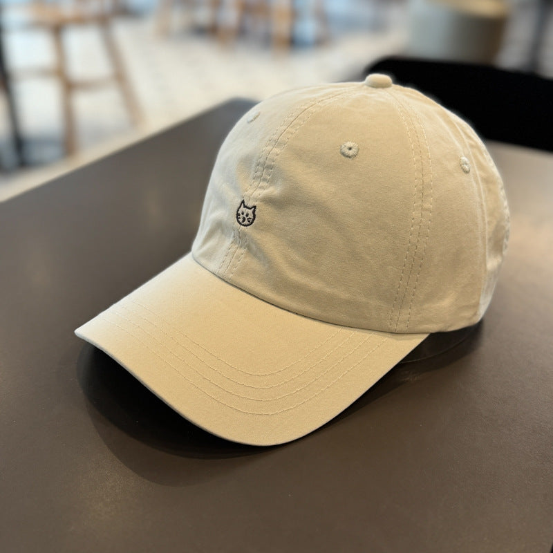 Unisex Baseballkappen mit süßer Katzenstickerei Skanto