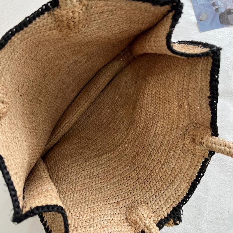 Handgemachte Stricktasche mit Blumenmuster Skanto