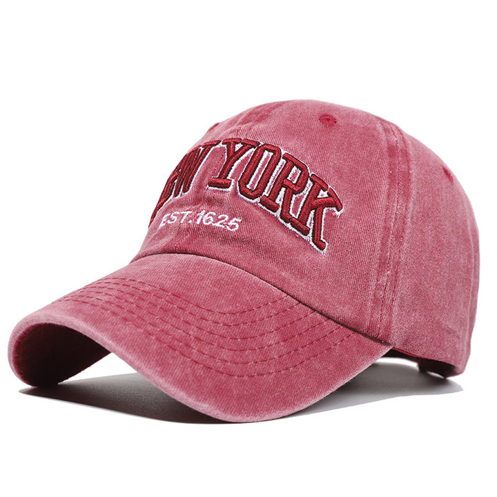 Herren Distressed Bestickte Dad Hat Skanto