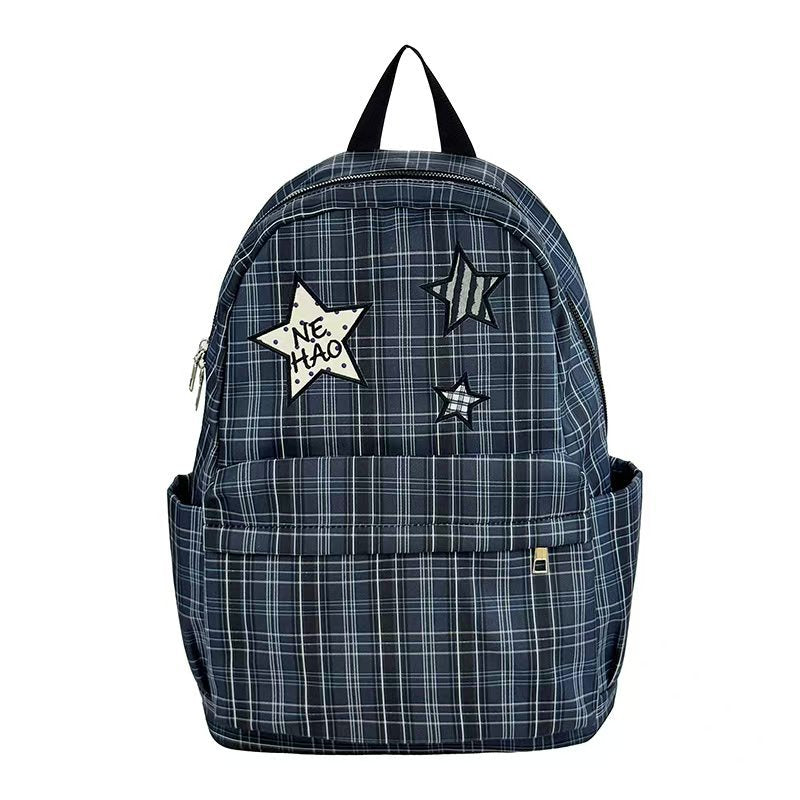 Stilvoller karierter Rucksack Skanto