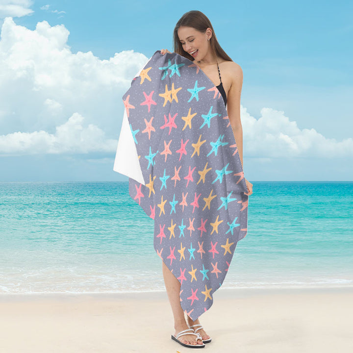 Strandtuch mit maritimem Sternmotiv Skanto