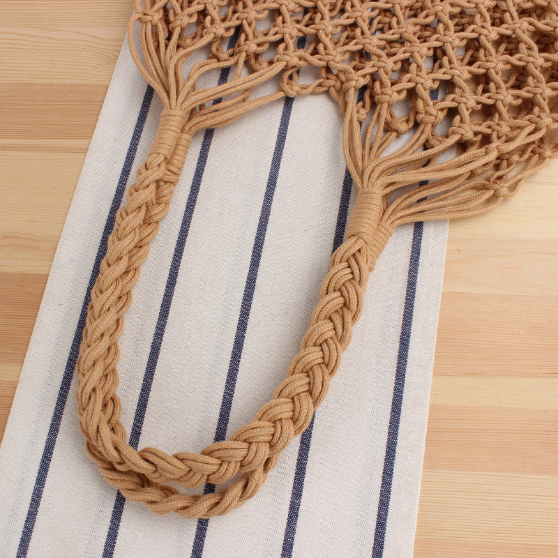 Netztasche aus handgefertigtem Naturmaterial mit einzigartigem Muster Skanto