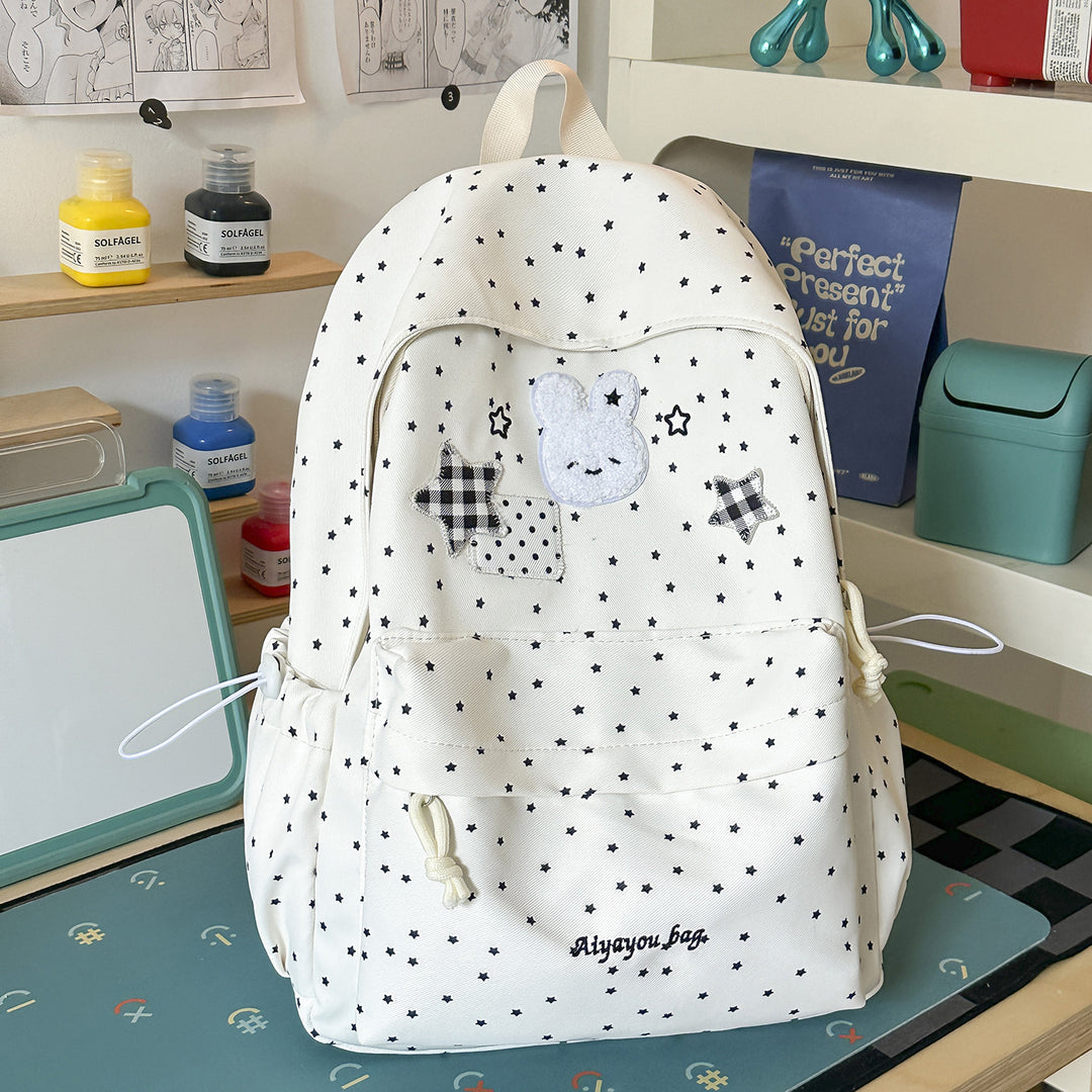 Niedlicher Schulrucksack im Charakter-Design
