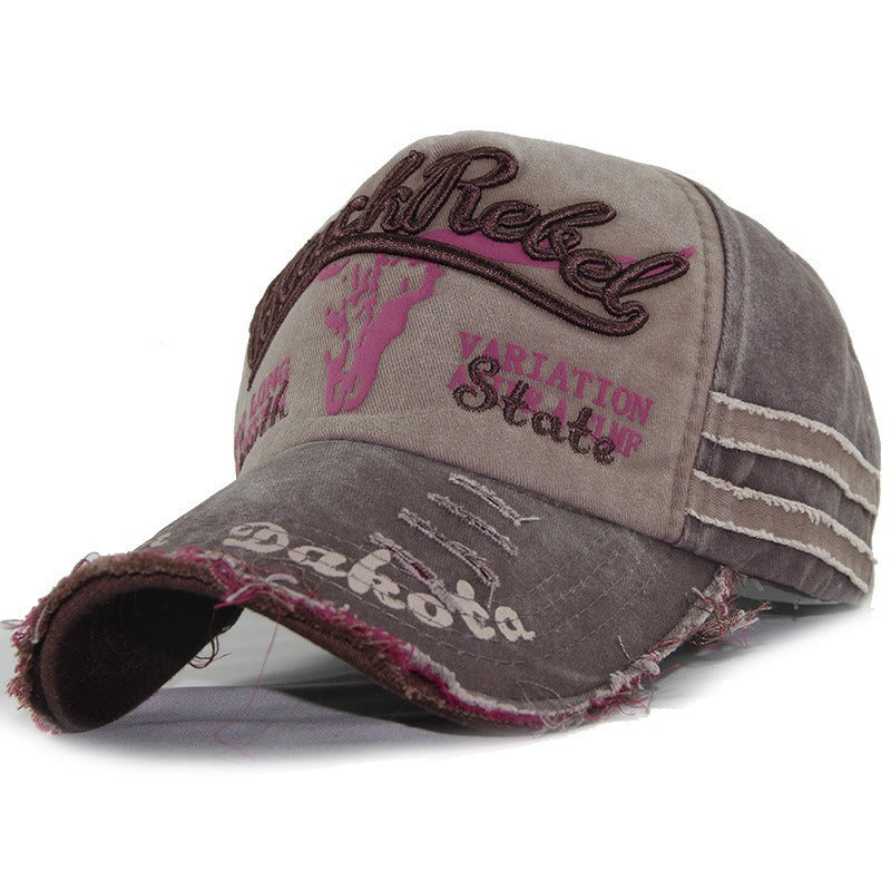 Damen Baseballkappe im Used-Look mit Grafik Skanto 1784083658