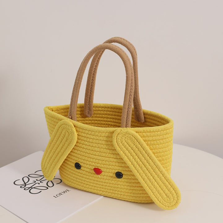 Verspielte Stofftasche mit Tiermotiv Skanto