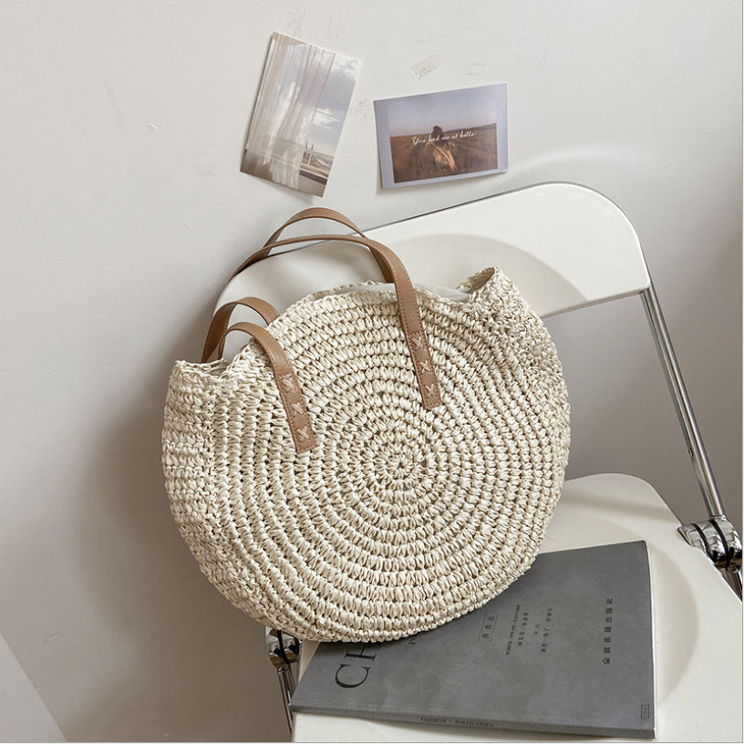 Handgemachte runde Strandtasche Skanto