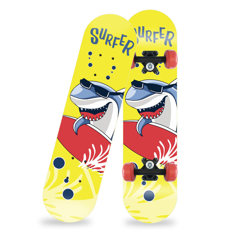 Cartoon-inspiriertes Mini-Skateboard Skanto