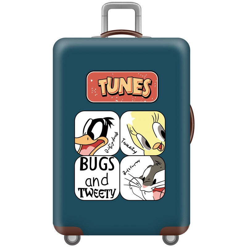 Unisex Skanto Hartschalenkoffer mit Tom und Jerry Motiv, Teleskopgriff und leichtgängigen Rollen Skanto