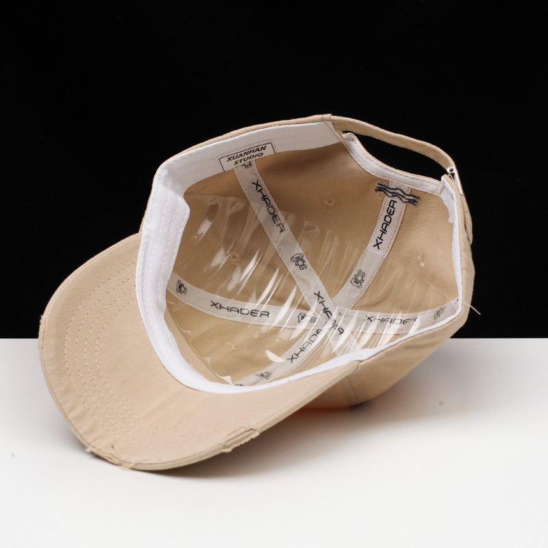Damen Baseballkappe aus Baumwolle im Used-Look mit Stickerei Skanto