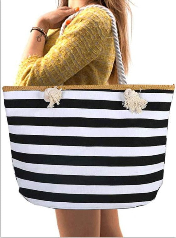 Strandtasche mit maritimem Streifen-Design Skanto