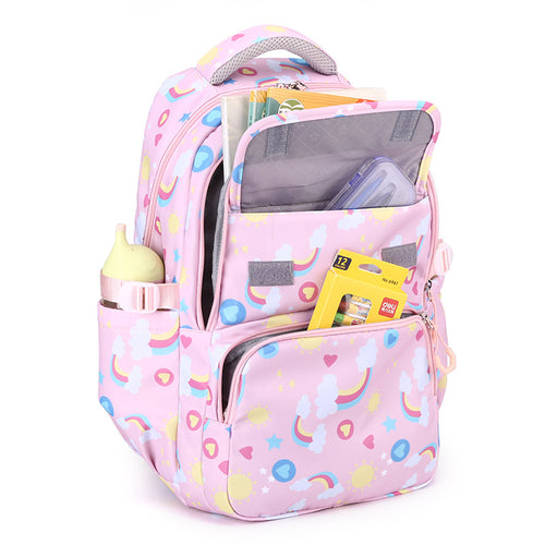 Stylische Schultasche mit abnehmbarem Zubehör Skanto