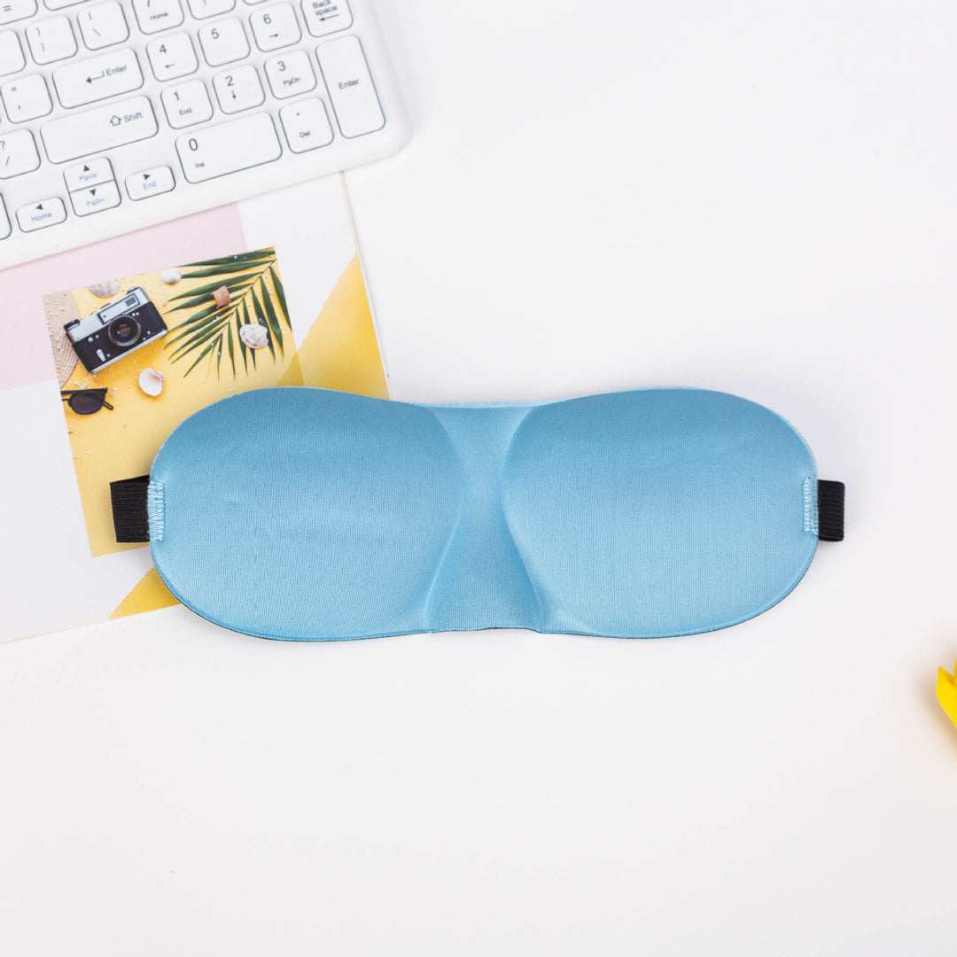 Skanto Unisex lichtblockierende Reisemaske mit thermoplastischer Nylonschale und breitem Komfortband Skanto