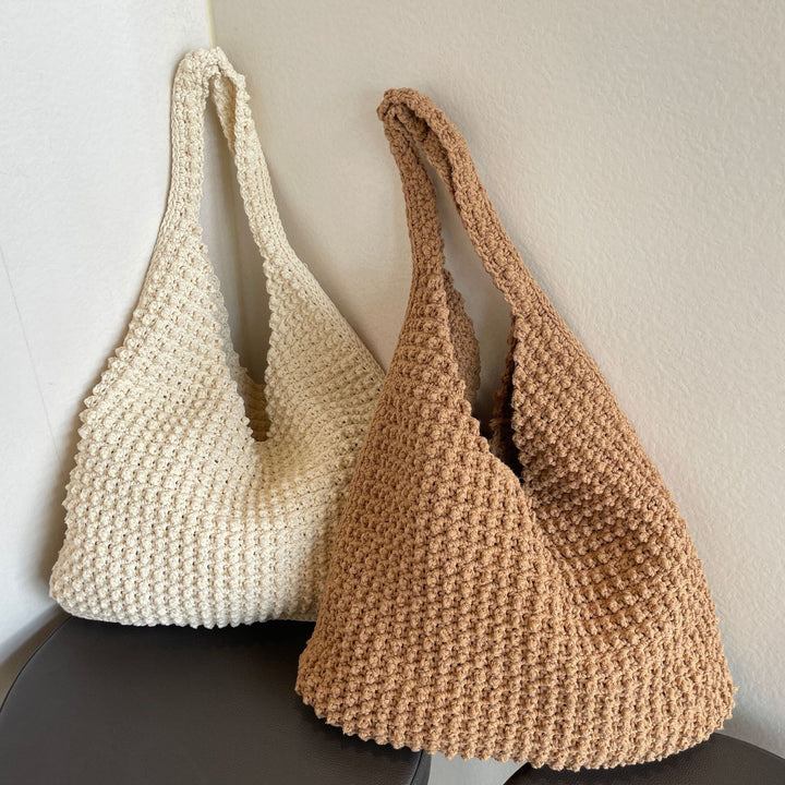 Großer handgemachter Baumwoll-Shopper Skanto