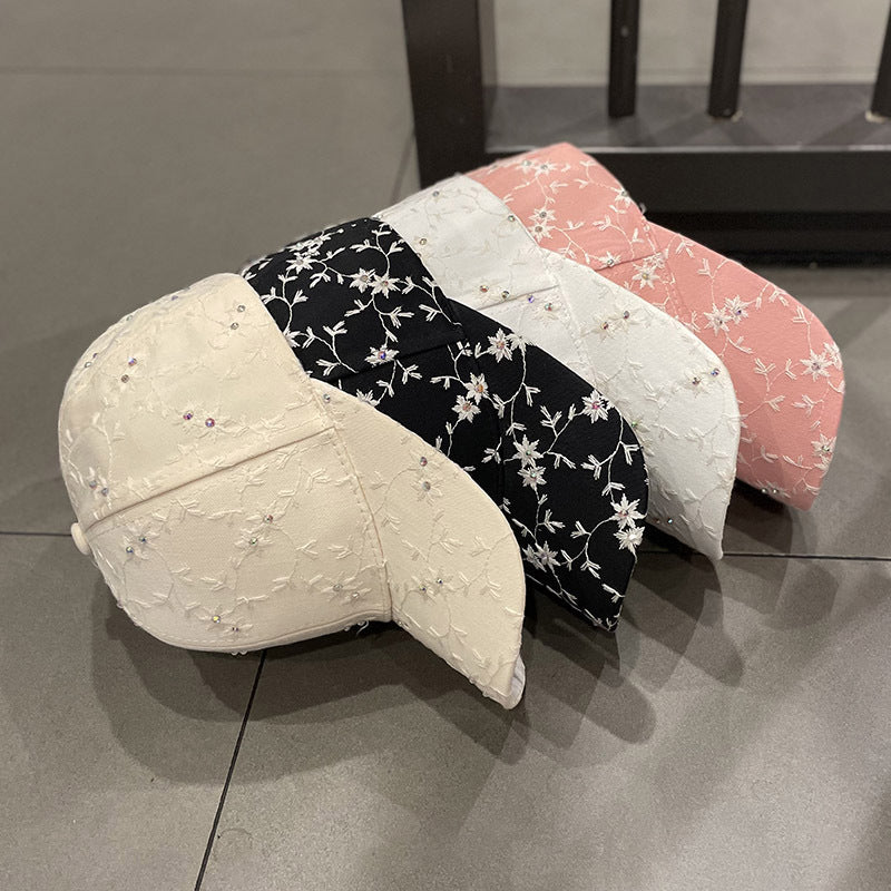 Damen verzierte Blumen-Cap Skanto