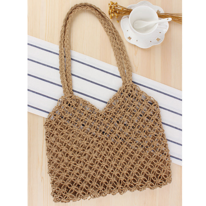 Moderne Netztasche aus Naturmaterialien Skanto