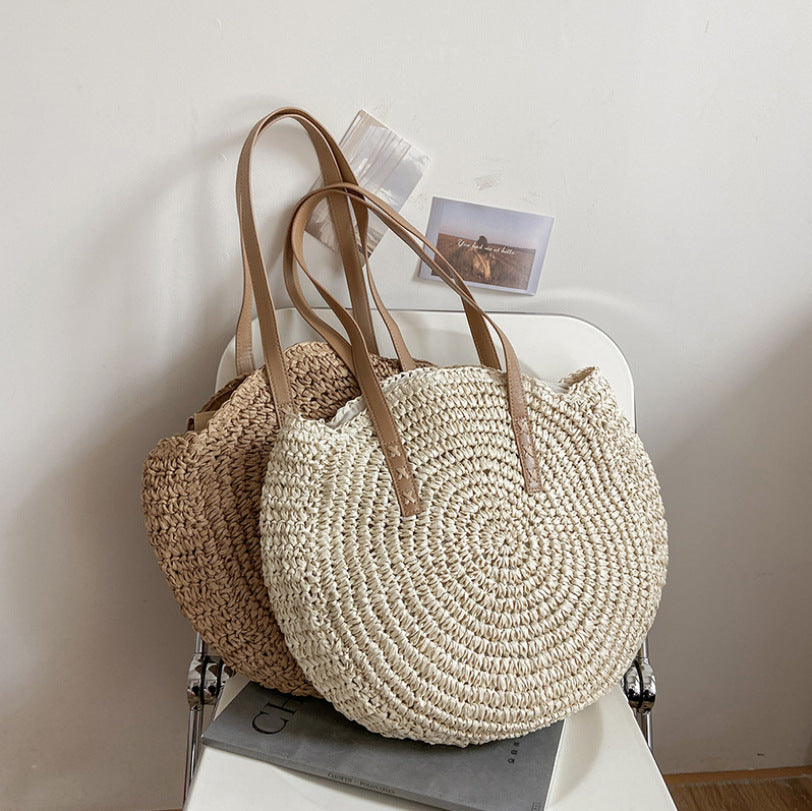 Handgemachte runde Strandtasche Skanto
