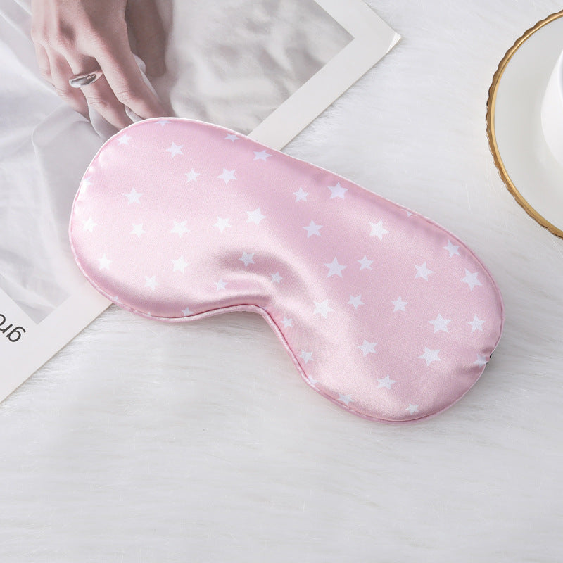 Skanto Seidig-weiche konturierte Schlafmaske für Damen mit Komfortpolster und Sternenmuster Skanto