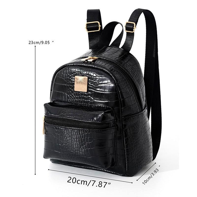Rucksack im eleganten Krokodil-Look Skanto