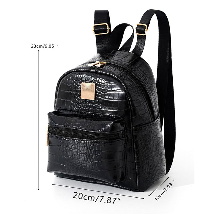 Rucksack im eleganten Krokodil-Look Skanto
