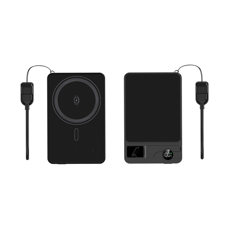 Tragbare Powerbank mit integrierter kabelloser Ladetechnologie und Dual-Schnellladefunktion Skanto