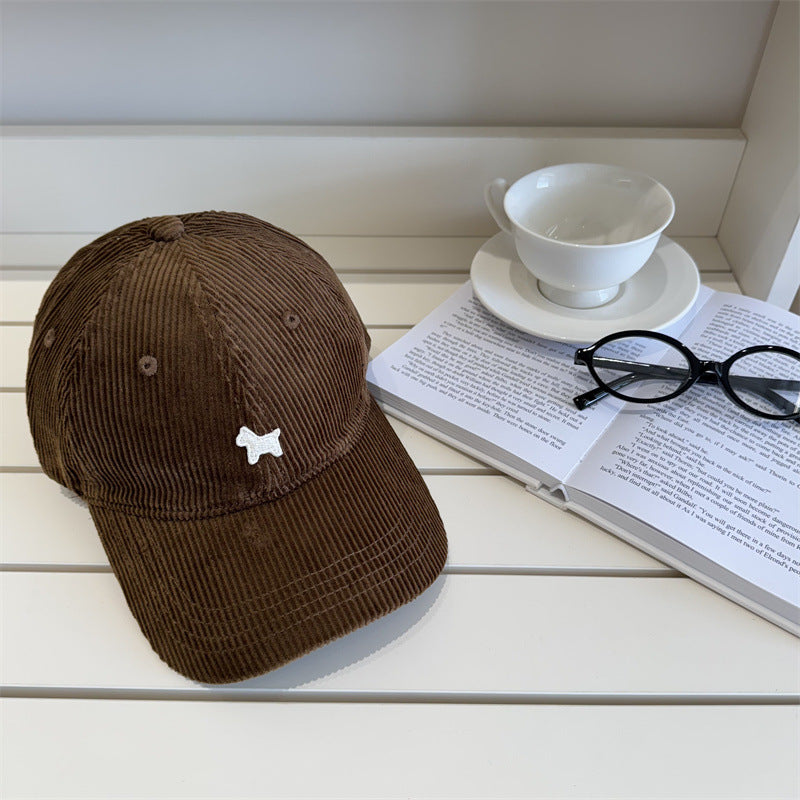 Baseballkappe aus Cord für Damen Skanto