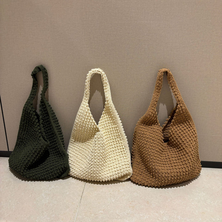 Großer handgemachter Baumwoll-Shopper Skanto