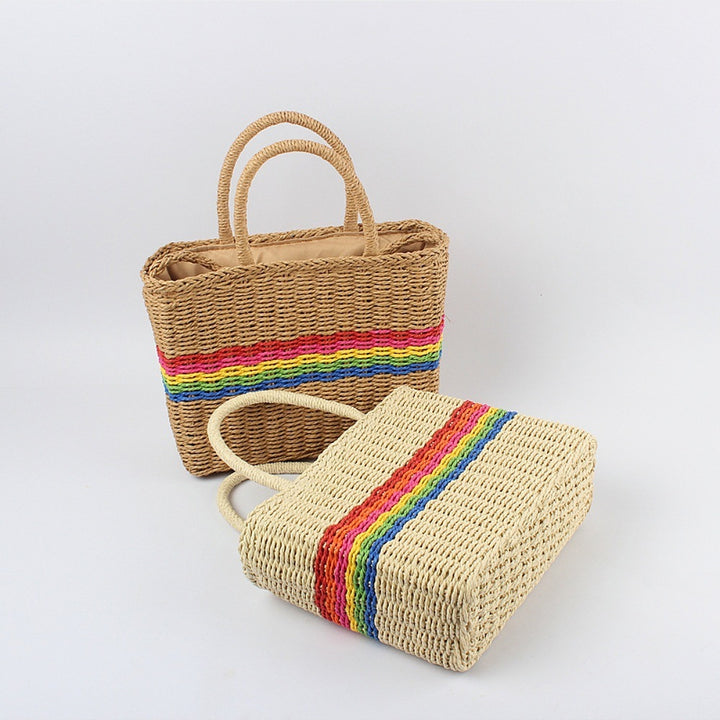 Handtasche mit farbenfrohem Streifendesign Skanto
