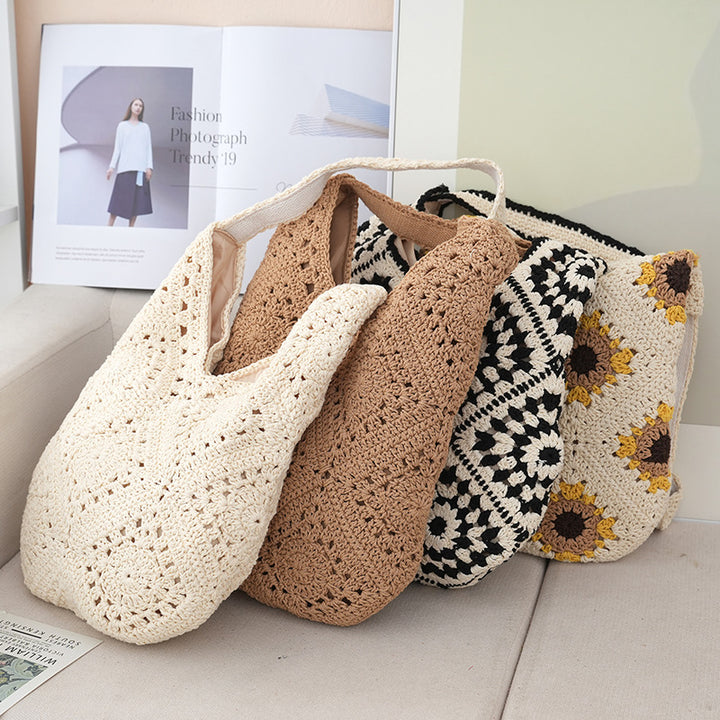 Handgemachte Häkel-Shopper-Tasche Skanto