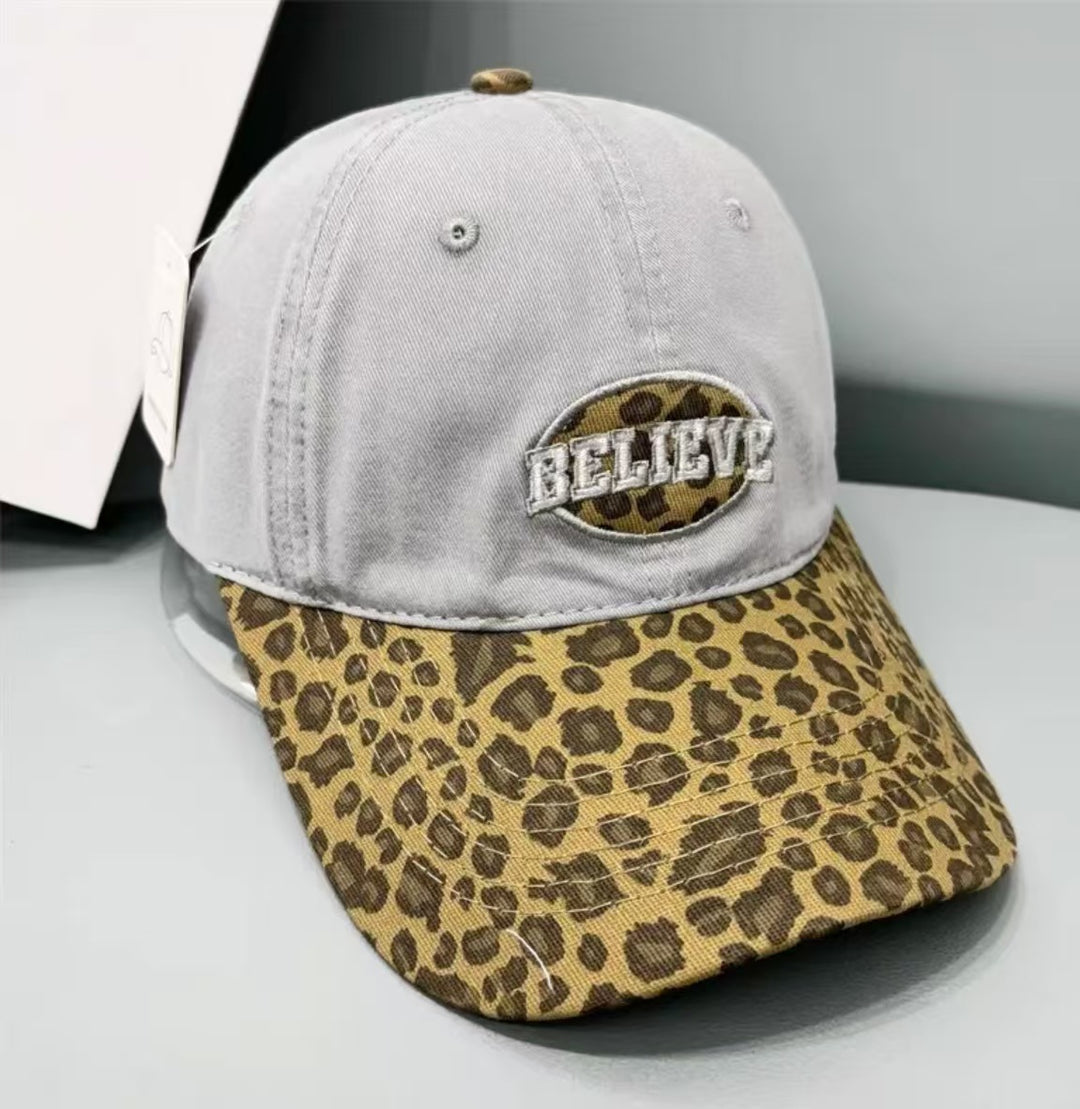 Damen lässige Baseballcap mit Leopardenmuster Skanto