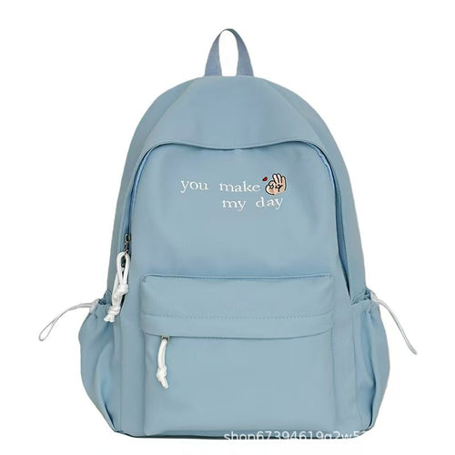 Klassischer bestickter Rucksack Skanto